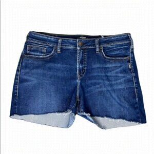 Size 16 Silver Jeans Cut off Denim Shorts